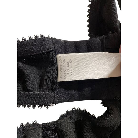 Tranquil & True Black Underwire Bra Adjustable Straps & Hook Closure Size 3X - Picture 12 of 12